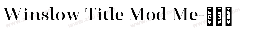 Winslow Title Mod Me字体转换 Winslow Title Mod Me字体转换